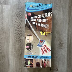 Miracle Fiber Dusting Pad Dust Mop Cleaner Buffer Cleaning Set Model 00638 NEW